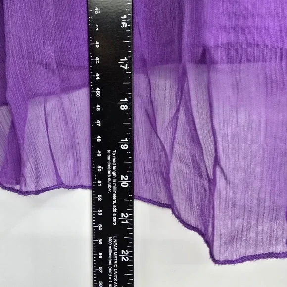 Aeropostale Purple High Low Mini Skirt Womens Small Sheer Layered Boho Fairycore - Picture 8 of 9